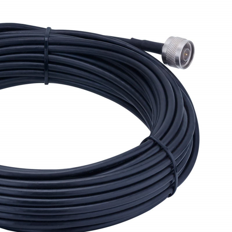 Cabo Coaxial RGC 58 plug N macho com 15 metros