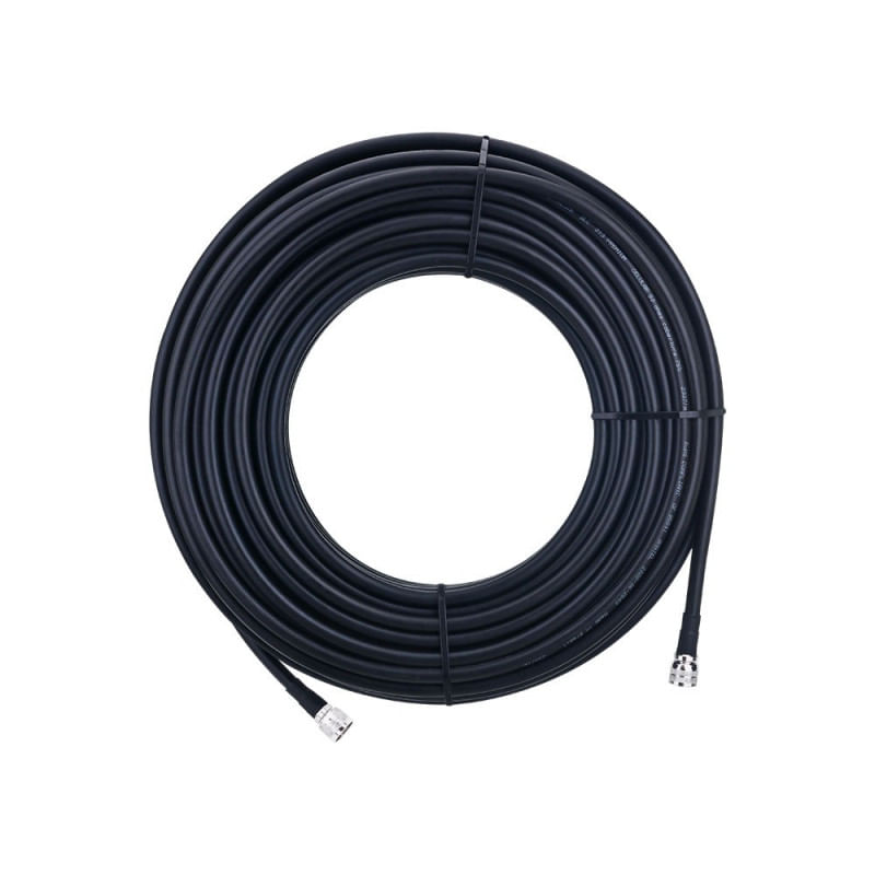 Cabo Coaxial RGC 213 plug N macho com 50 metros