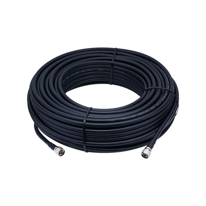 Cabo Coaxial RGC 213 plug N macho com 50 metros