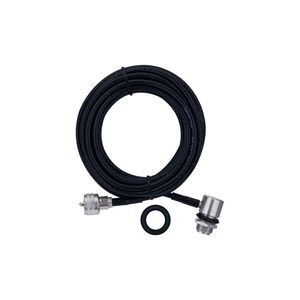 Cabo Coaxial RG-058 de 5,5 Metros Com Conector UHF Macho