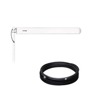 Antena Celular 1800 MHz 17dBi com Cabo Coaxial 15 metros para Celular de Mesa