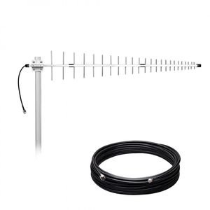 Antena Celular Quadriband e Cabo Coaxial 15 metros para Celular de Mesa