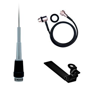 Antena Móvel 5/8 Dobrável com Suporte para Caminhonete e Cabo RGC 3,5m