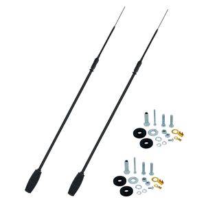Conjunto de 2 Antenas Viúva Negra com Base PU