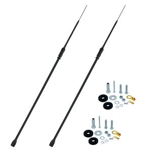 Conjunto de 2 Antenas Viúva Negra com Base Prolongada