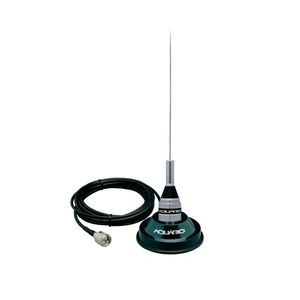 Antena 1/4 VHF com Suporte Magnetico Forte e Cabo Aquário