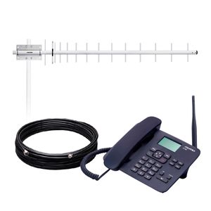 Celular Rural 2G para 850MHz com Antena de 17dBi