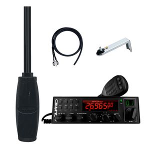 Rádio PX 80 Canais AM SSB completo com Antena Viúva Negra Base PU