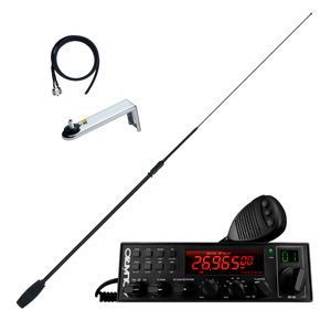 Rádio PX 80 Canais AM SSB completo com Antena Viúva Negra Base PU