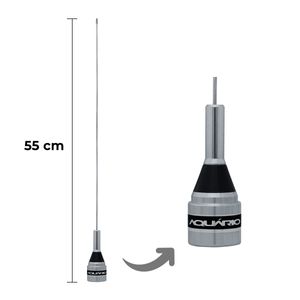 Antena Móvel Carro 1/4 VHF Faixa 2 metros