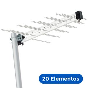Antena Digital Log Periódica Coletiva com 20 Elementos