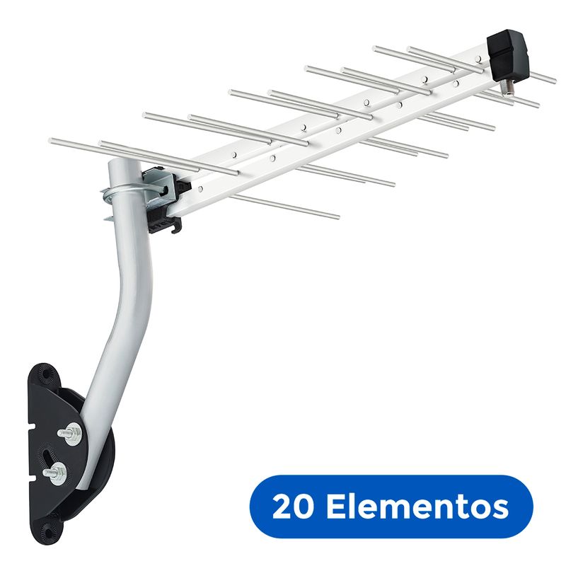 Antena-LOG-20-Elementos-com-Suporte-e-Cabo