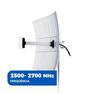 Antena Celular Externa Parabólica 2600MHz 4G 20 dBi