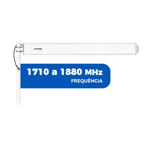 Antena Celular 1800 MHz 17dBi com Cabo Coaxial 15 metros para Repetidor