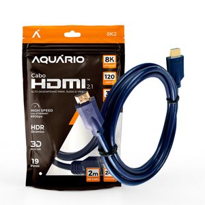 Cabo HDMI 2.1 8K com 2 metros