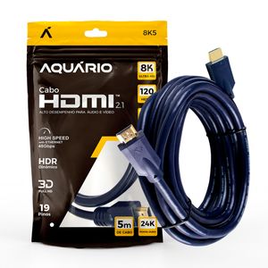 Cabo HDMI 2.1 8K com 5 metros