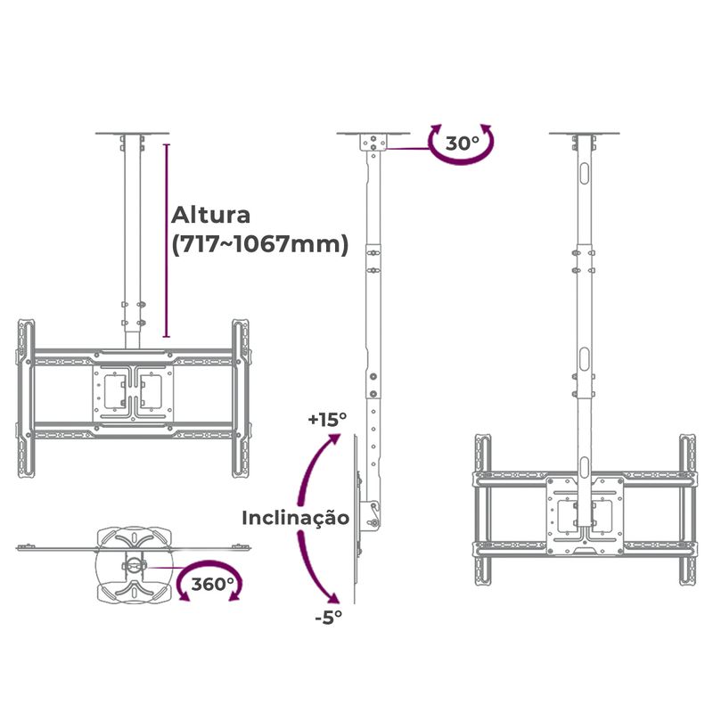 Suporte-de-Teto-para-TV-ate-70-Polegadas-