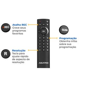 Controle Remoto para Conversor DTV-9000