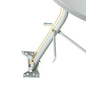 Antena Parabólica Offset 75cm para Banda KU