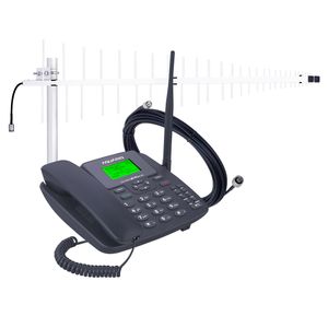 Celular Rural 4G Wi-Fi com Antena Fullband 14dBi e Cabo 15 metros