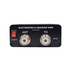 Wattímetro e Medidor de Onda Estacionária Digital VHF