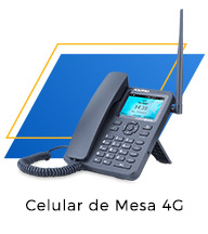 Celular de Mesa 4G com Wi-Fi para até 8 usuários.