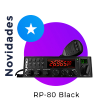 Rádio PX 80 Canais RP-80 Black Lançamentoainel Setorial para Repetidores Celular